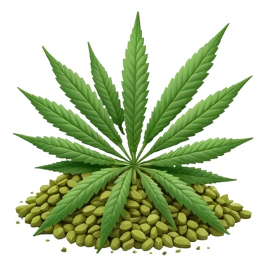 white color marijuana sticker