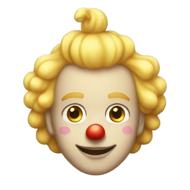 21 year old blonde male clown sticker