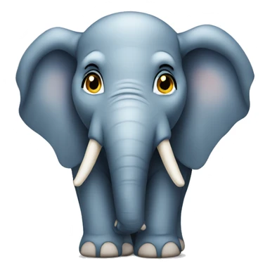 curious elephant emoji with sparkles emoji sticker