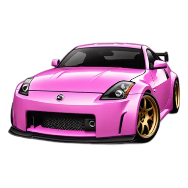 350z drift tuning pink sticker
