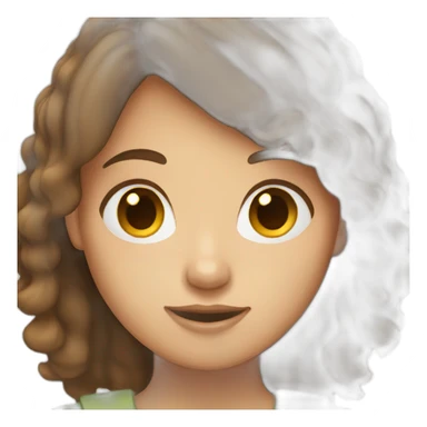 Girl-brown-hair-hold-MacBook sticker