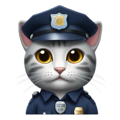 Cat cop  sticker