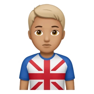 Korean flag combined with england emoji sticker