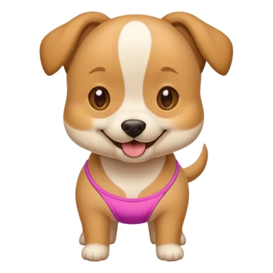 dog with bikini sticker