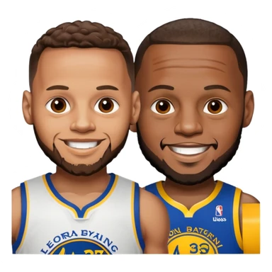 LeBron with Steph curry sticker