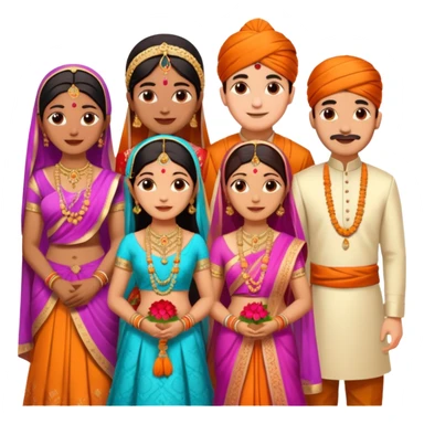 Indian wedding  sticker