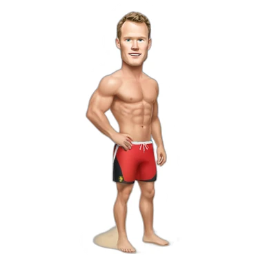 Jonathan Toews as a beach body sticker