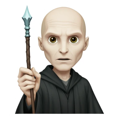 Create voldemort from Harry Potter with his whole body and wand sticker