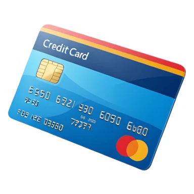 3D icon of a credit-card–shaped corporate card with a bold color of #FF3D00 stripe. Display the exact text ‘WAD’ as a logo. No numbers, no chip, no issuer logos. Modern, clean, high-end. sticker