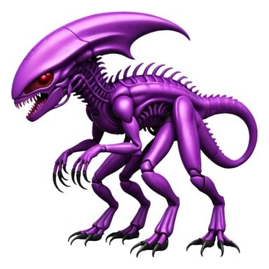 Abstract Venom-Xenomorph-Genesect-ET-hybrid-fantasy-creature sticker