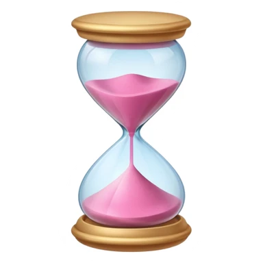 pink hourglass sticker