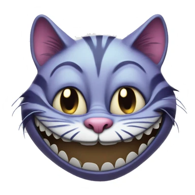 cheshire cat smiling sticker