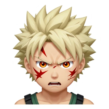 Katsuki Bakugo angry sticker