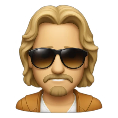 the big lebowski sunglasses sticker