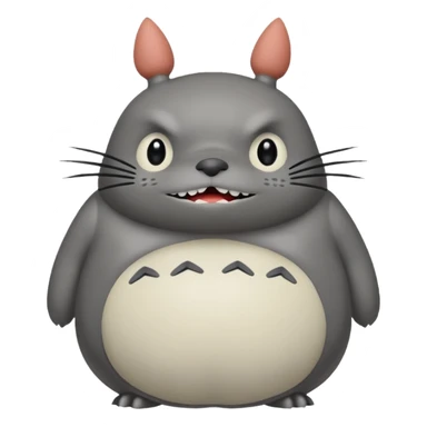 Totoro tierno que se parezca al real  sticker