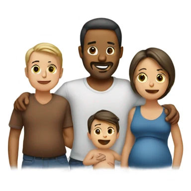 Man Pregnant with two children at one time sticker