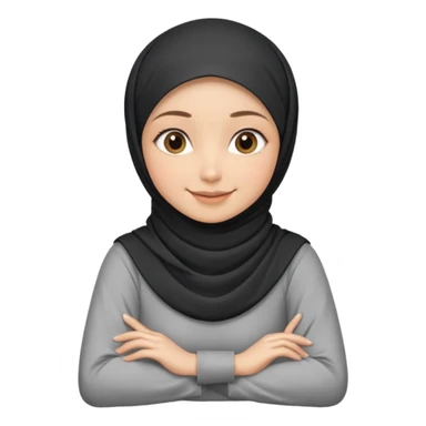 Hijabi girl sitting sticker
