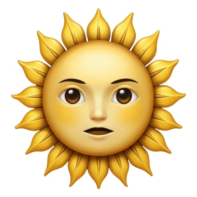 Gothic sun sticker