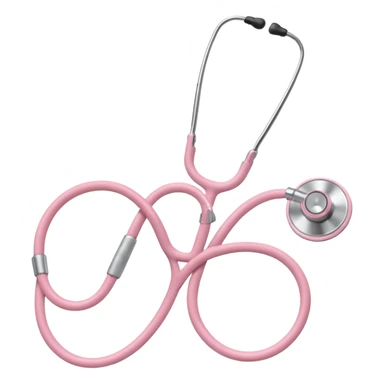 pale pink stethoscope sticker