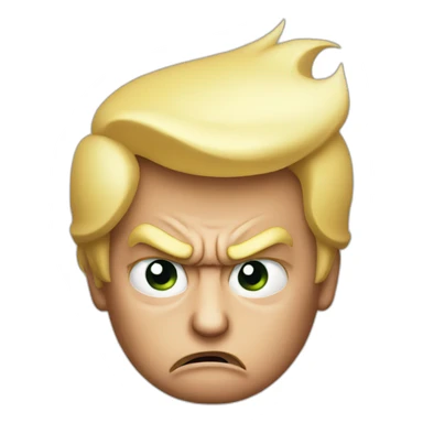 Donald Trump angry sticker