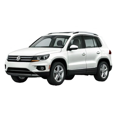 White Volkswagen Tiguan  sticker
