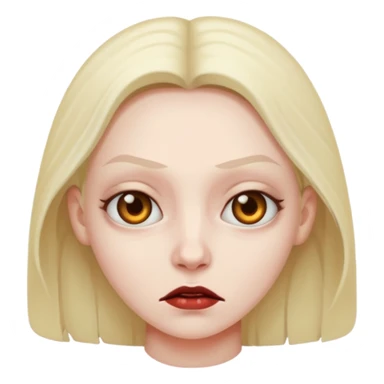 Evil expression sticker