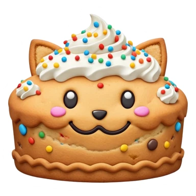 Cookie puss carvel cake sticker