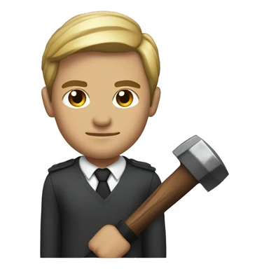 sophisticated defender with a hammer sticker