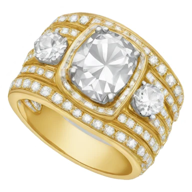 Bague or et diamants  sticker