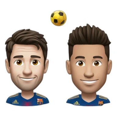 Lionel Messi and cristiano Ronaldo sticker