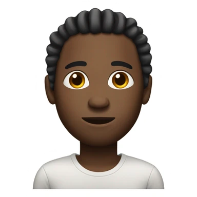 Black man with short ombré dreads  sticker