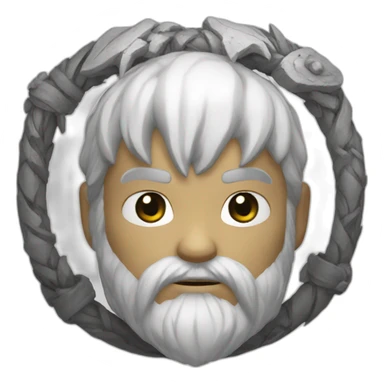 God of war blanc sticker