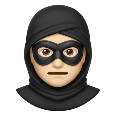 Robber emoji and sticker