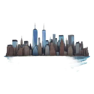new york city on water sticker