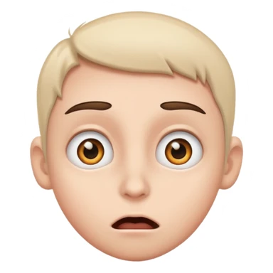 Face whit Eye pop like cartoons for surpirse sticker