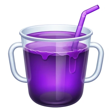 double cup with purple juice inside  sticker