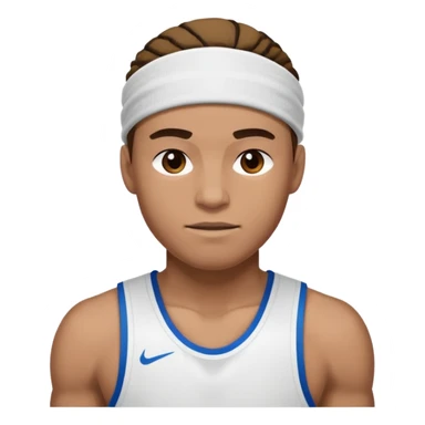 basketballer with sweatband sticker