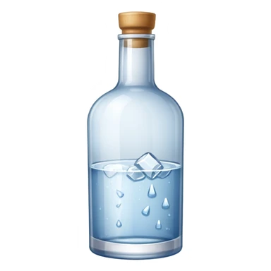 Vodka bottle sticker