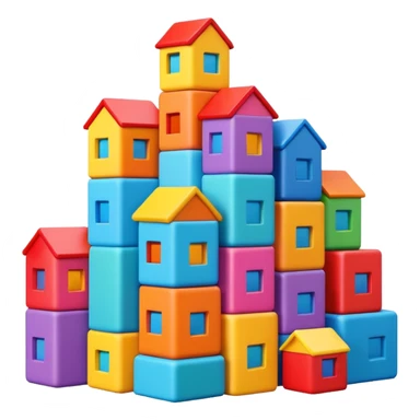 Toy Block Homes sticker