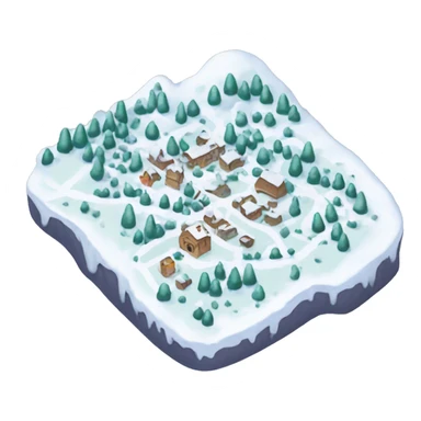 dora map in the snow  sticker