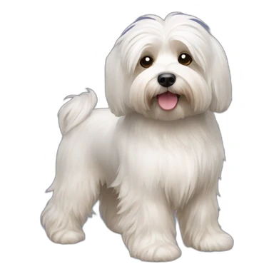 Dog havanese full height sticker