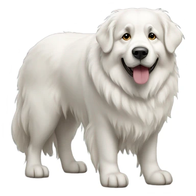 great pyrenees dog standing sticker