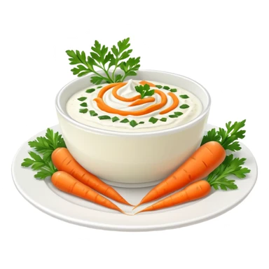 Traditional Turkish carrot yogurt mezze sticker