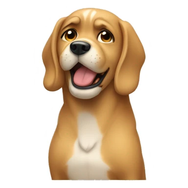 Dog makes a facepalm sticker