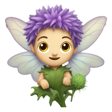 thistle fairy sticker