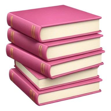 Rózsaszín könyvek sticker