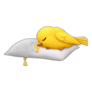 sleeping canary sticker