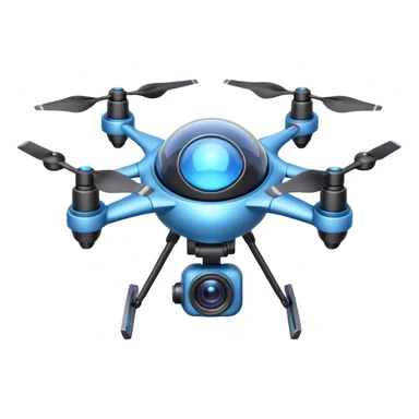 space explorer drone object icon, small futuristic drone with camera lens, glowing blue lights, sci-fi metal body, antenna details, 3D cartoon, mobile game icon style, centered, clean background, soft shadow, no text, no watermark
 
 sticker
