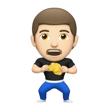 Khabib qui mange des chips sticker