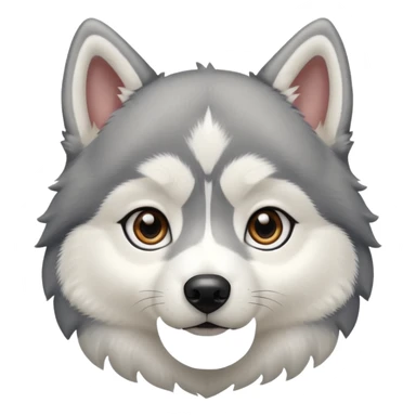 a husky puppy sticker